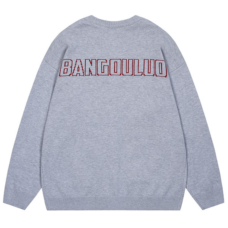 Strickjacke mit Welpen-Buchstaben-Print - image 4