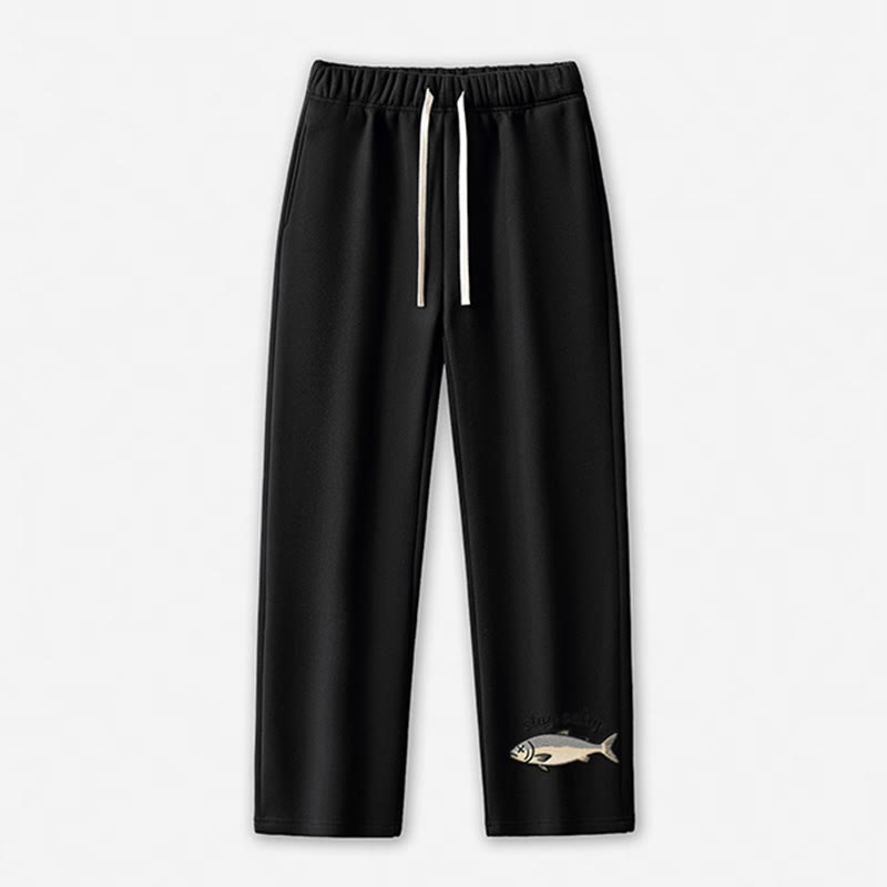 BLEIBE SALZIG! Dead Fish Grafik-Freizeithose - Black - 5XL - image 10