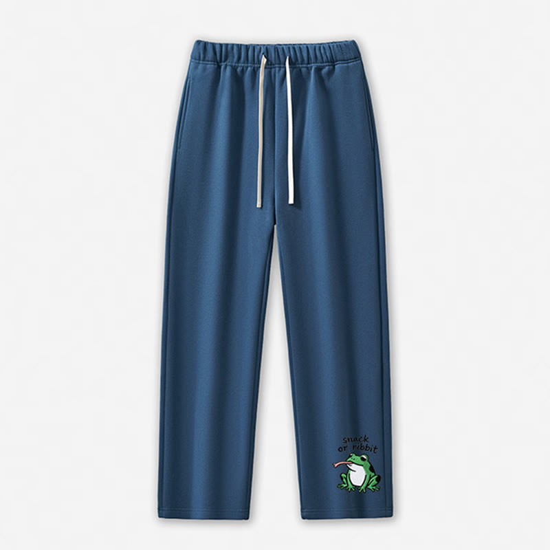 SNACK OR RIBBIT Frosch-Grafik-Freizeithose - Dark Blue - 5XL - image 6