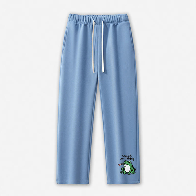 SNACK OR RIBBIT Frosch-Grafik-Freizeithose - Blue - 5XL - image 5