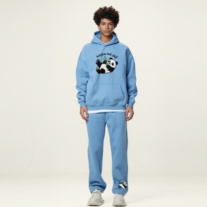 BAMBOO AND CHILL Freizeithose mit Panda-Grafik - image 1