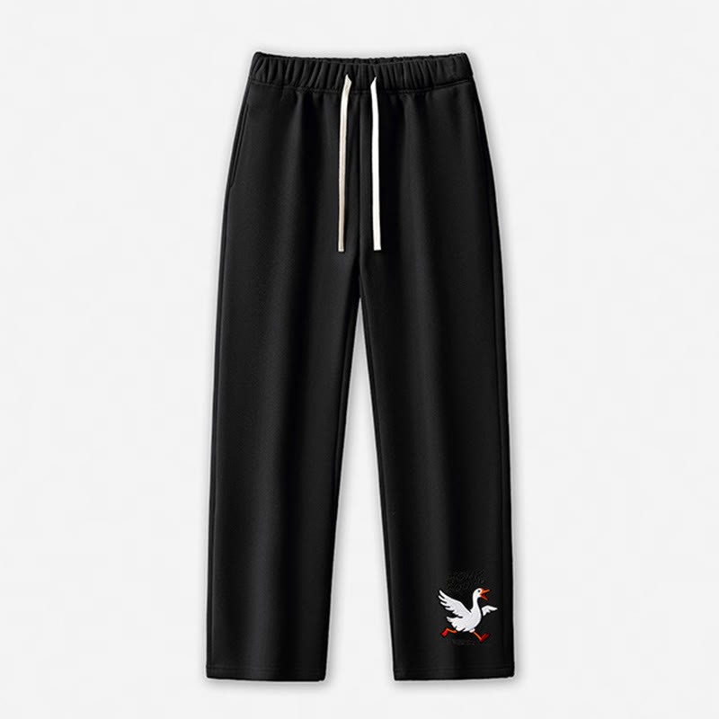 HONK SQUAD Running Goose Graphic Freizeithose - Black - 5XL - image 2