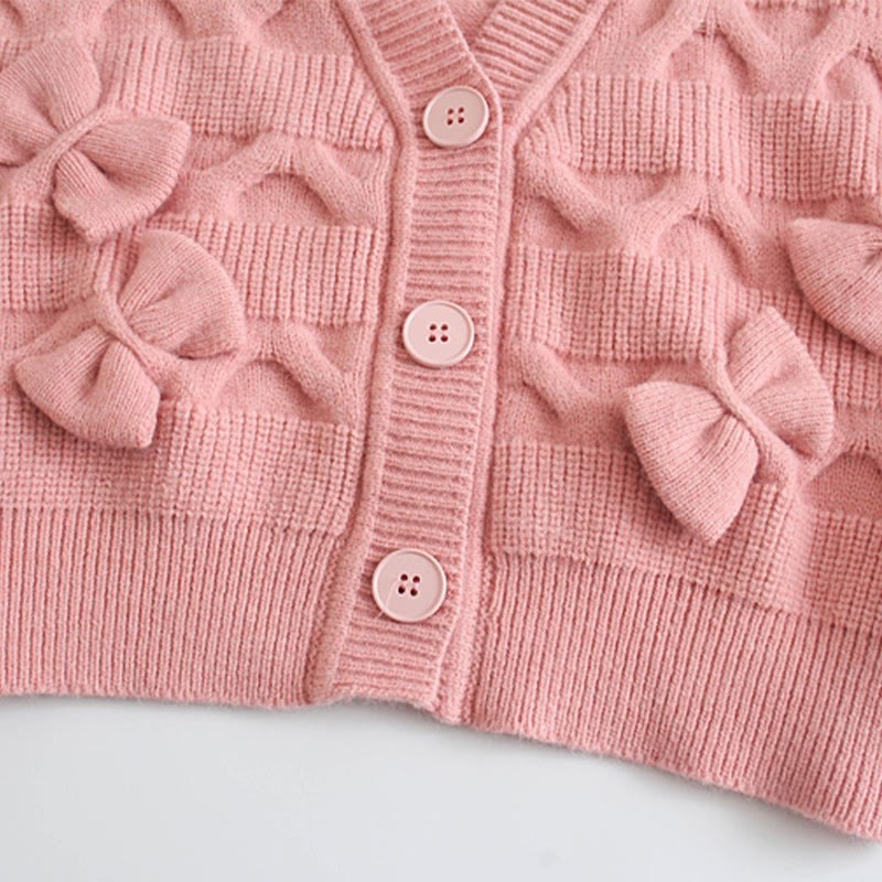 Strickjacke mit Schleife, passender Pullover und Rock - image 12