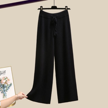 Strickstreifen-Pullover und passende Hose - Black Pants - XL - image 13