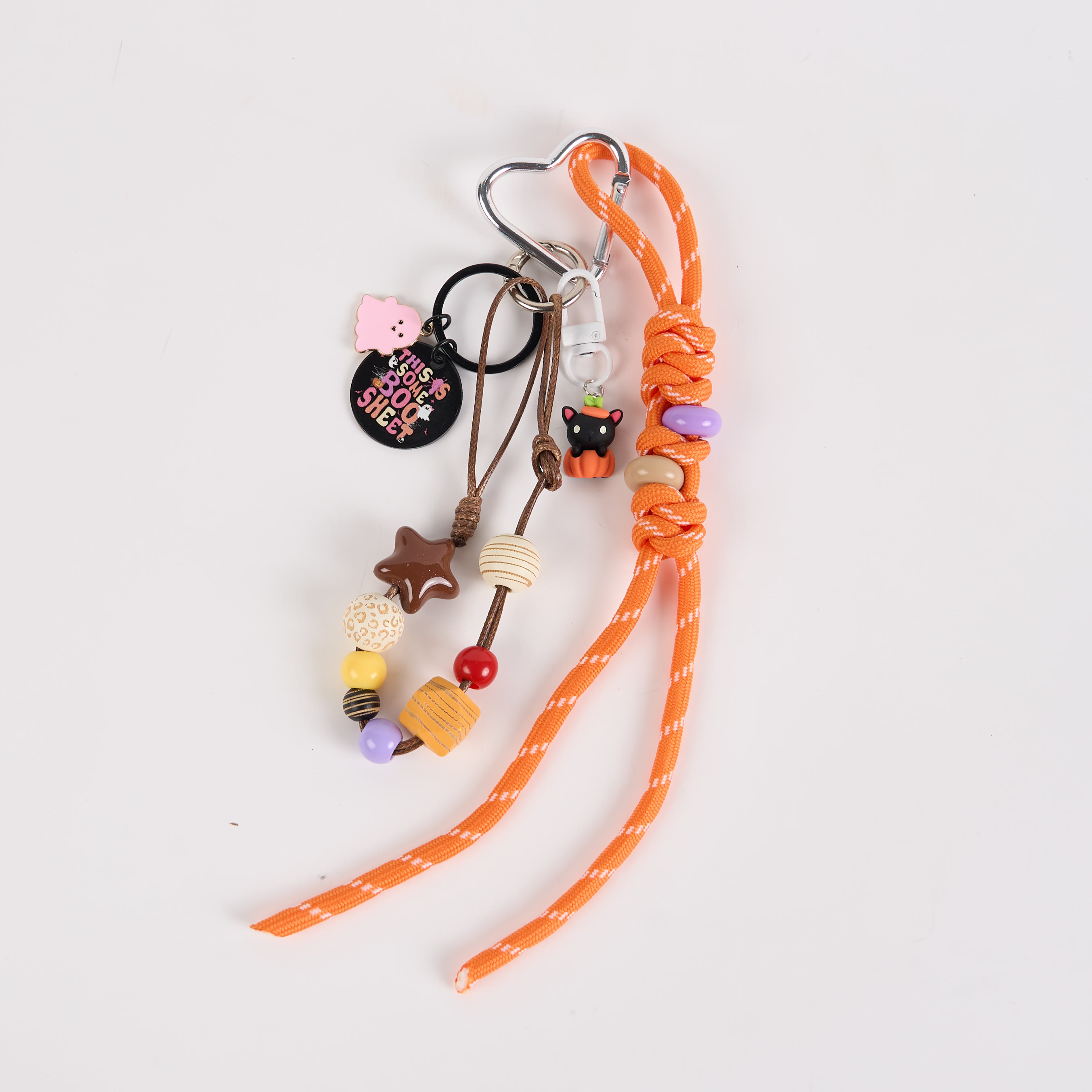 Perlenseil Geist Schlüsselanhänger Handgefertigter Taschenanhänger - A - One Size - image 1