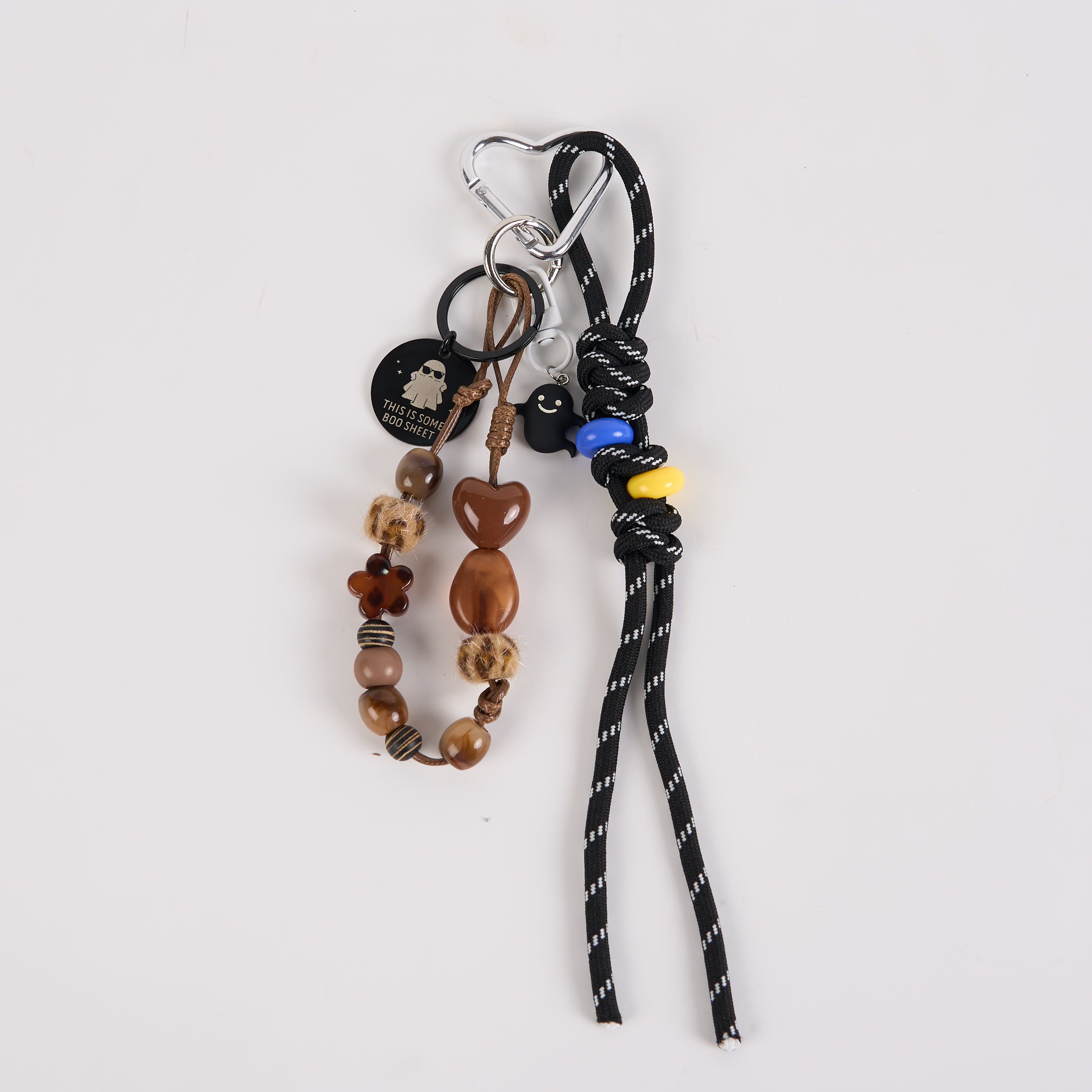 Perlenseil Geist Schlüsselanhänger Handgefertigter Taschenanhänger - B - One Size - image 2