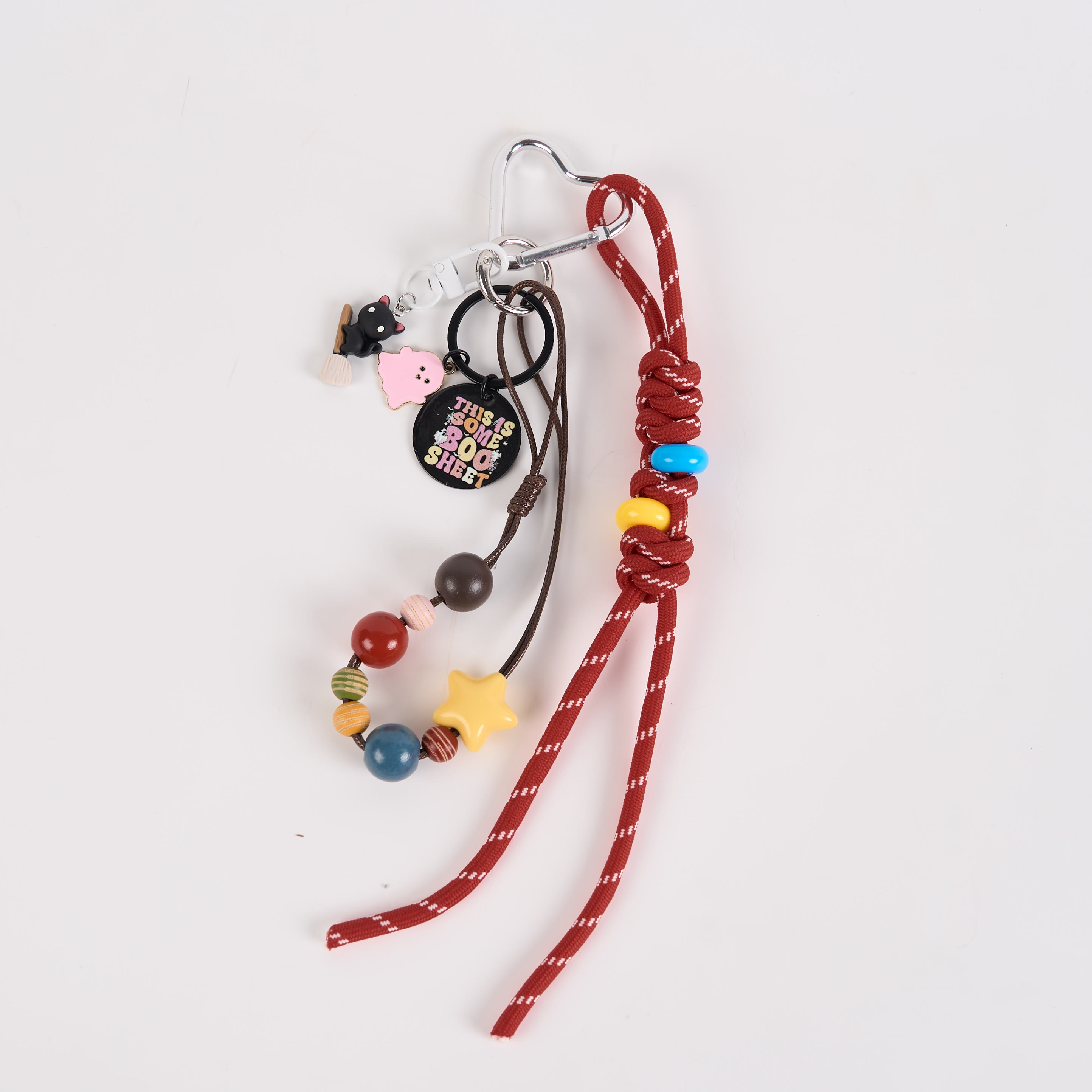 Perlenseil Geist Schlüsselanhänger Handgefertigter Taschenanhänger - C - One Size - image 3