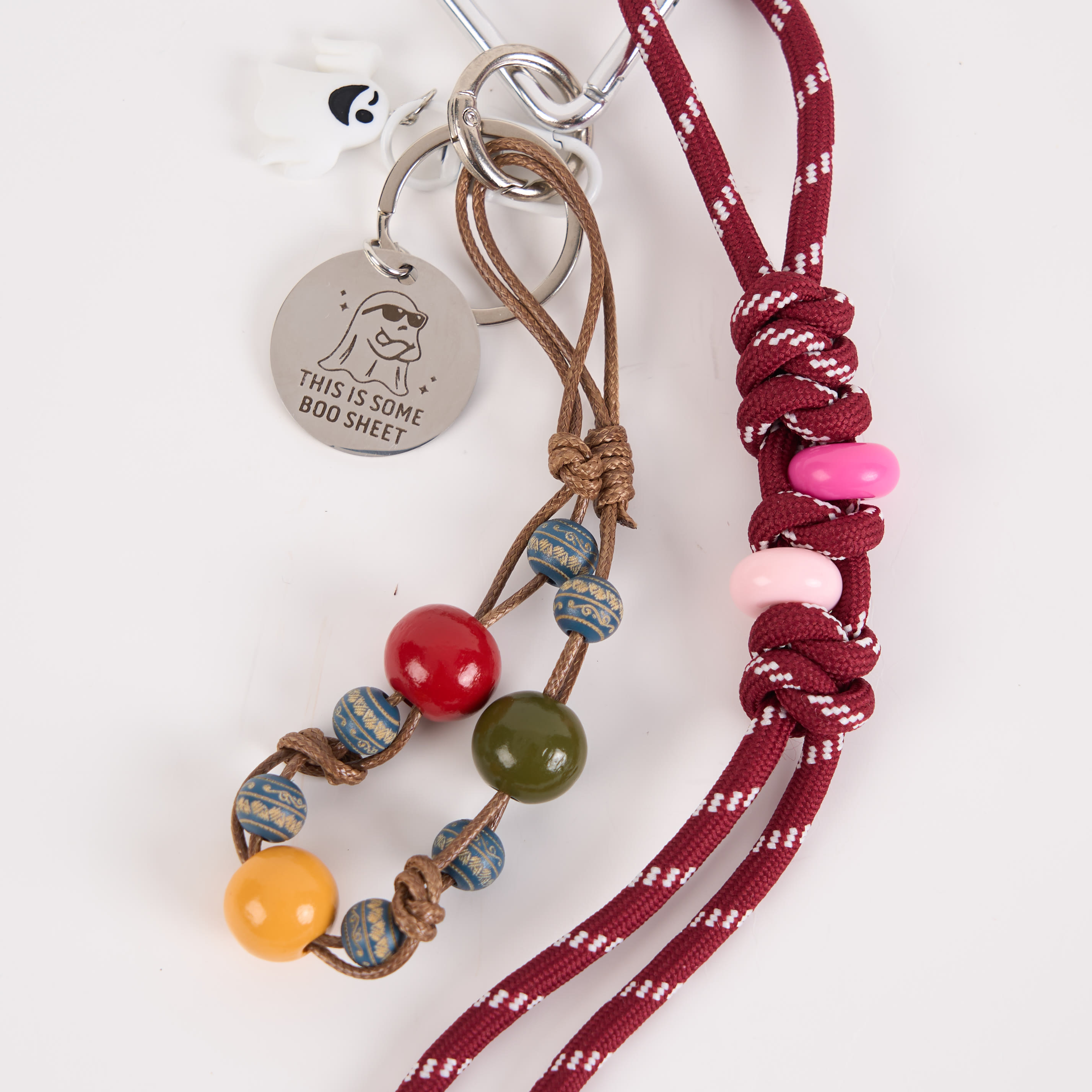 Perlenseil Geist Schlüsselanhänger Handgefertigter Taschenanhänger - image 5