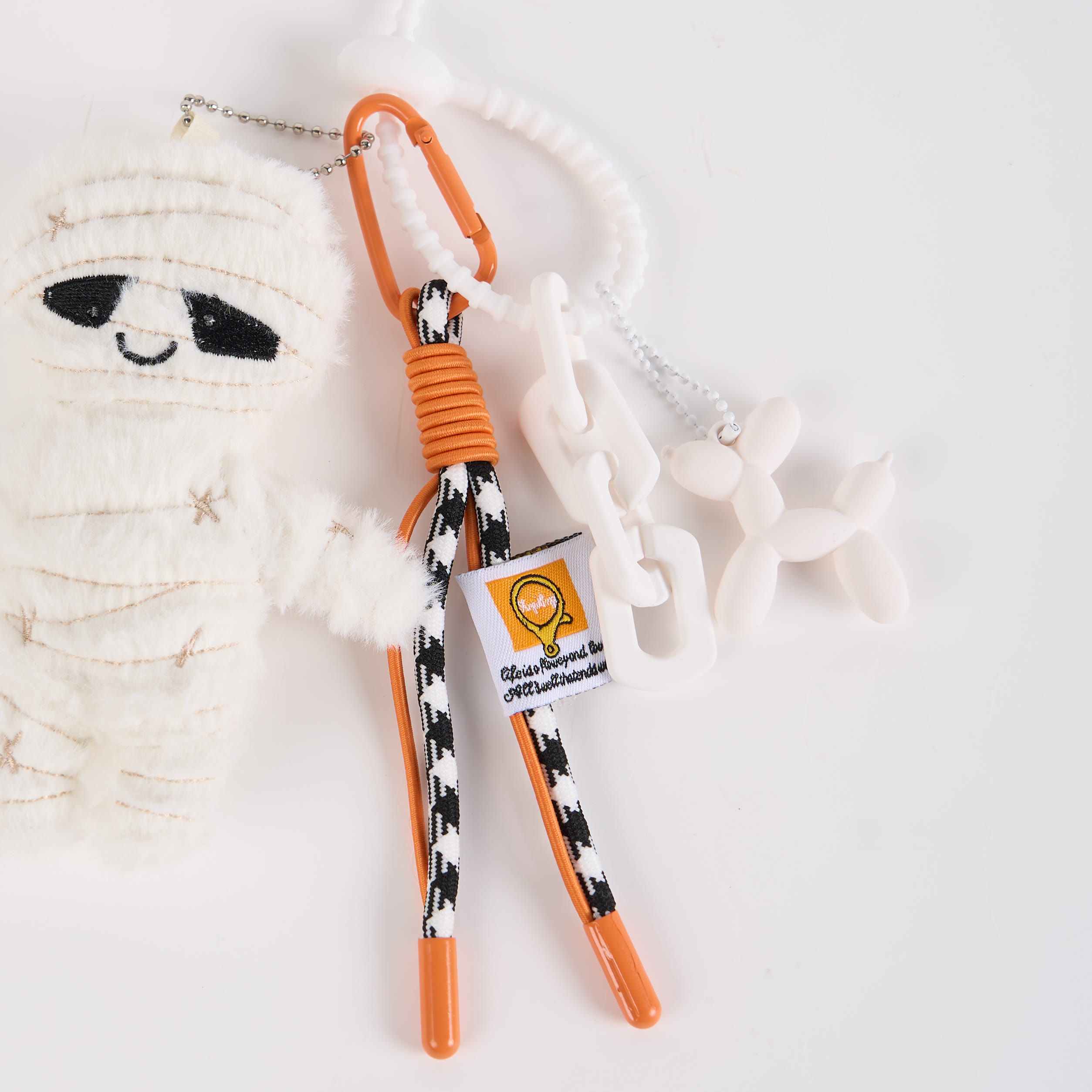 Halloween Plüsch Skelett Schlüsselanhänger Handgemacht Taschenanhänger - image 3