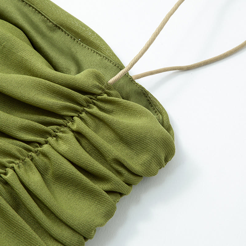 Vintage Cardigan Gerafftes Tube Top Pferdegesichtsrock - image 5