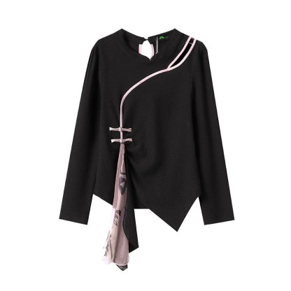 Vintage Schnalle Aushöhlen Top Buchstaben Print Hosenrock - Spitze - 4XL - image 2