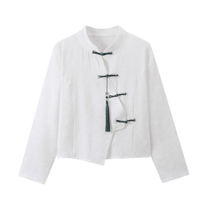 Vintage Schnallentop Blumendruck Pferdegesicht Rock - Weißes Oberteil - XL - image 4