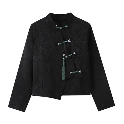 Vintage Schnallentop Blumendruck Pferdegesicht Rock - Schwarzes Top - XL - image 3