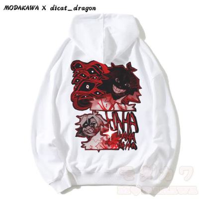 HAHA – Kapuzenpullover mit grinsendem Charakter-Grafik - Weiß - 5XL - image 2