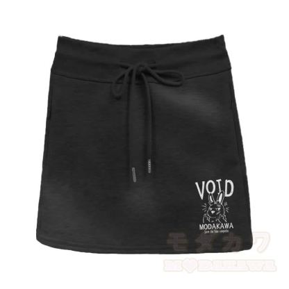 MODAKAWA VOID A-Linien-Rock mit Grumpy Bunny-Grafik - Schwarz - 2XL - image 2