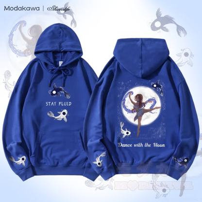 MODAKAWA X Shionslife Katara Water Bending Graphic Streetwear Pullover Hoodie - Blau - 5XL - image 1