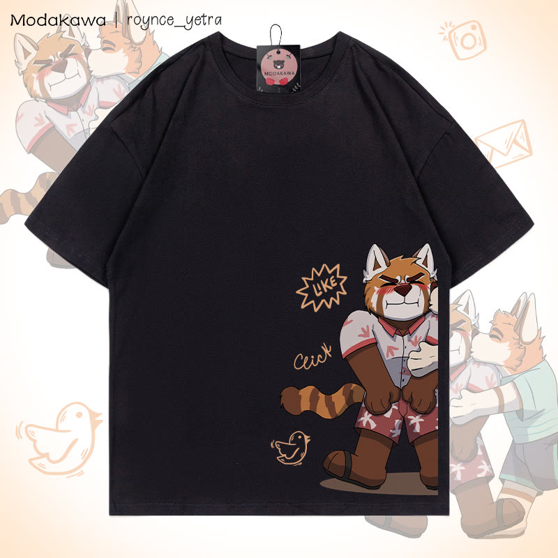 MODAKAWA X roynce_yetra Anderson Kisses Felipe Grafik-T-Shirt - Black Felipe - 5XL - image 2
