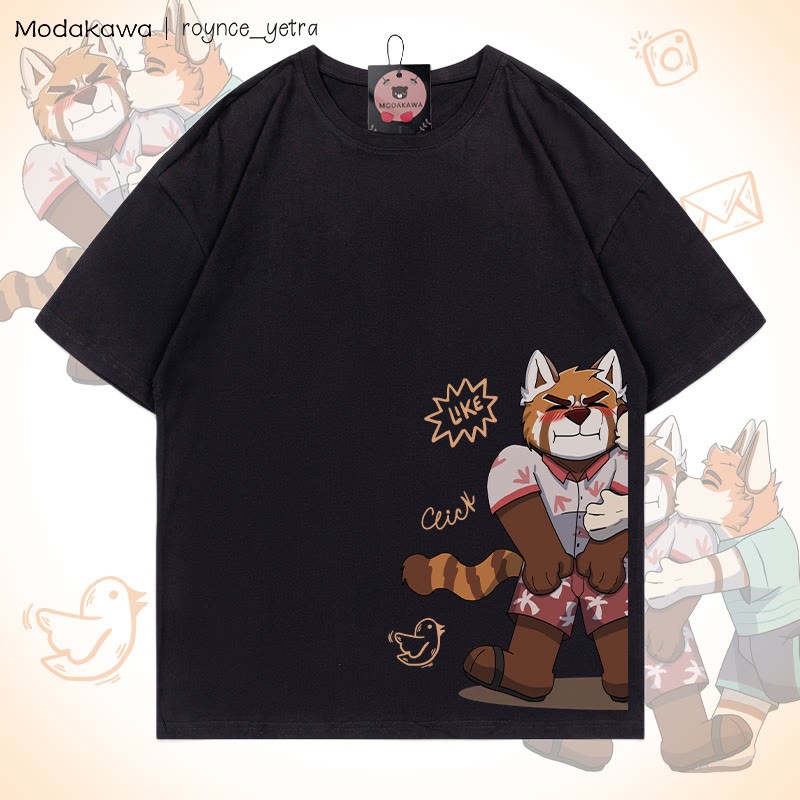 MODAKAWA X roynce_yetra Anderson Kisses Felipe Grafik-T-Shirt - Black Felipe - 5XL - image 2