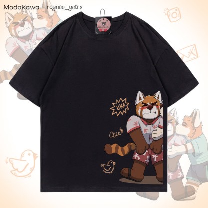 MODAKAWA X roynce_yetra Anderson Kisses Felipe Grafik-T-Shirt - Black Felipe - 5XL - image 2