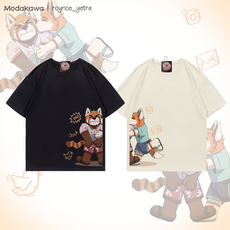 MODAKAWA X roynce_yetra Anderson Kisses Felipe Grafik-T-Shirt - image 1