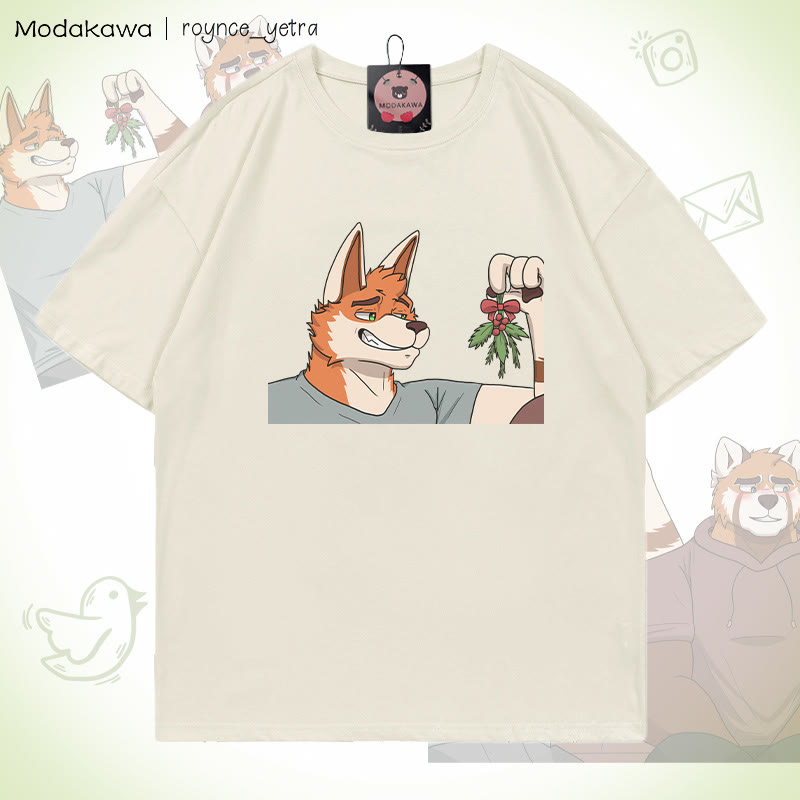 MODAKAWA X roynce_yetra Anderson And Felipe Grafik-T-Shirt - Beige A - 5XL - image 4