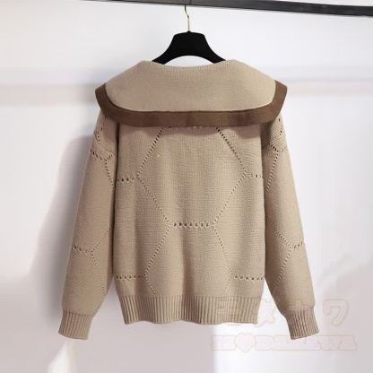 Zweiteiliger Pullover mit 3D-Blumenmuster, Gürtel und Rock - image 3