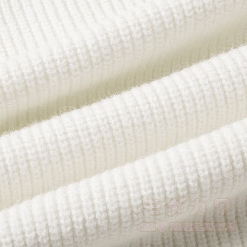 Zweiteiliges Set: Strickpullover mit Bärenmotiv, Hose mit Taschen - image 6