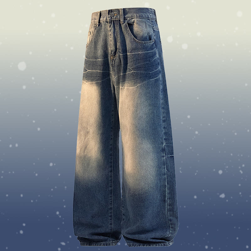 Zweiteiler: Strickpullover mit Farbverlauf und Jeans - Dark Blue Pants - 2XL - image 8