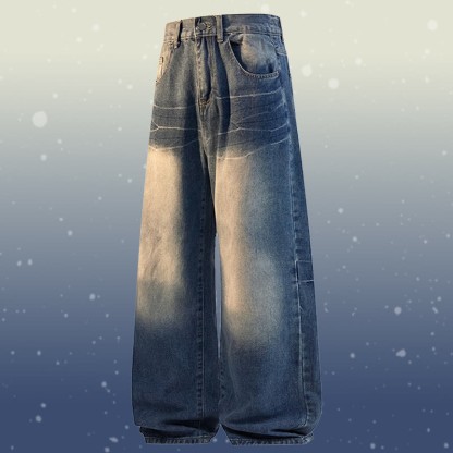 Zweiteiler: Strickpullover mit Farbverlauf und Jeans - Dark Blue Pants - 2XL - image 8