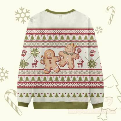 MODAKAWA Weihnachtspullover mit Lebkuchenmann-Motiv - image 2