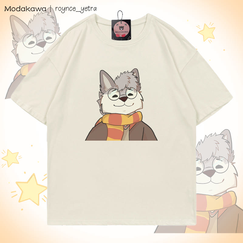 MODAKAWA X roynce_yetra Roy Smiles Grafik-T-Shirt - Beige - 5XL - image 1