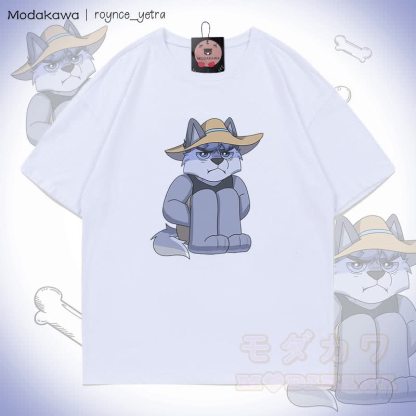 MODAKAWA X roynce_yetra Unhappy Roy Grafik-T-Shirt - Weiß - 5XL - image 2