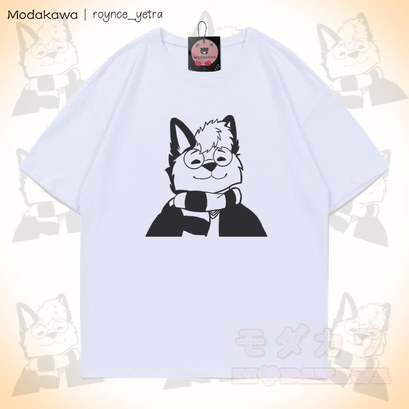 MODAKAWA X roynce_yetra Roy Smiles Grafik-T-Shirt - Weiß - 5XL - image 2
