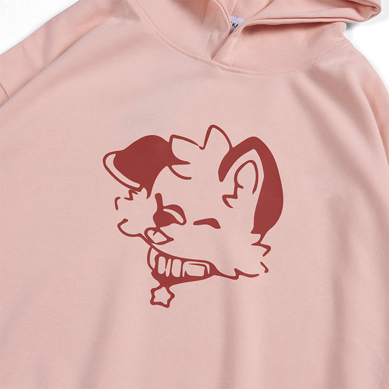 MODAKAWA X popipeko Puppy Graphic Cropped Cotton Hoodie - image 5