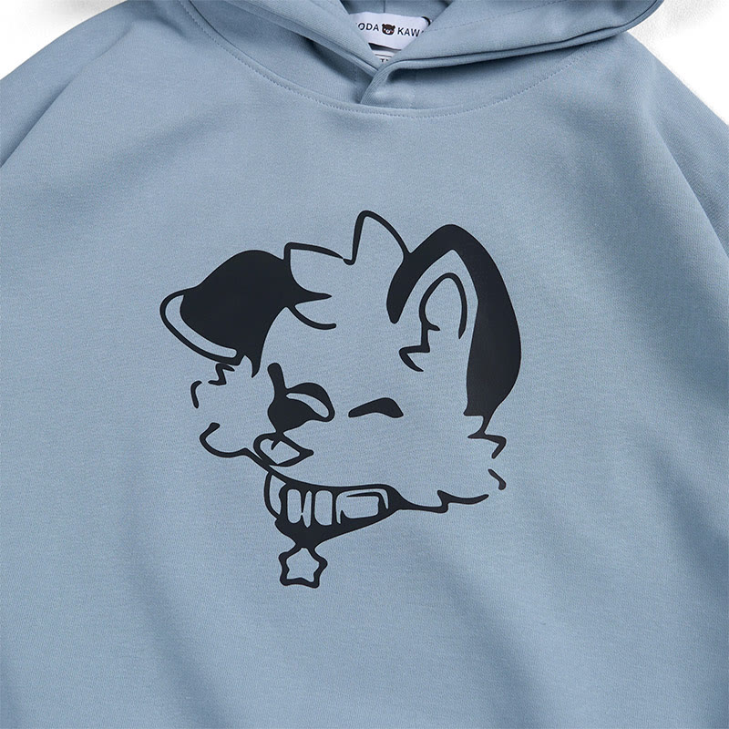 MODAKAWA X popipeko Puppy Graphic Cropped Cotton Hoodie - image 3