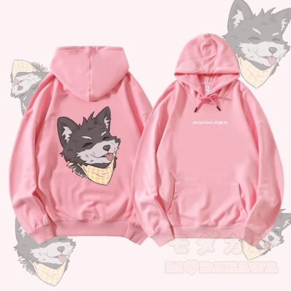 MODAKAWA Zunge-raus Koda Grafik Streetwear Pullover Hoodie - Rosa - 5XL - image 1
