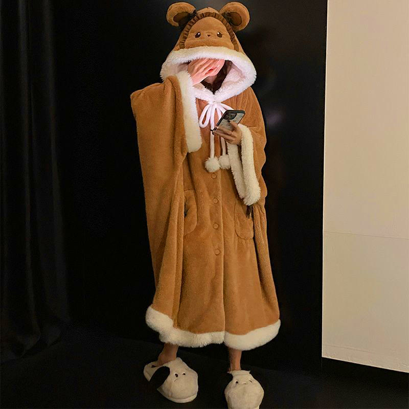 Plüschtier-Kapuzenumhang - image 3