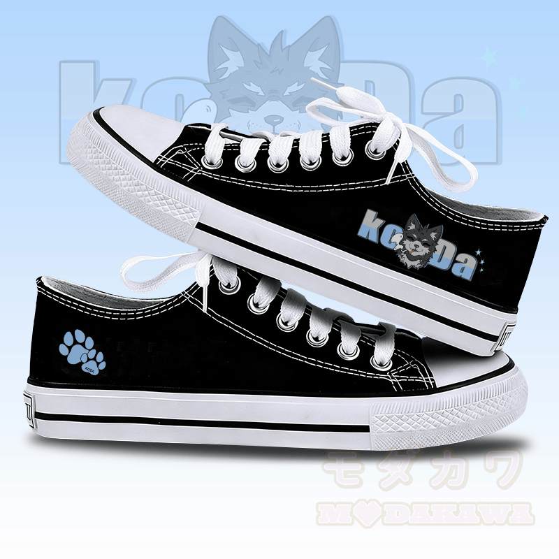 MODAKAWA Koda Smoking Graphic Low Top Schnürschuhe aus Canvas - Schwarz - 44 - image 1