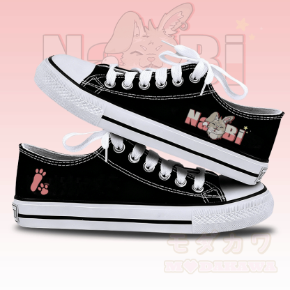 MODAKAWA Nabi Smoking Graphic Low Top Schnürschuhe aus Canvas - Schwarz - 44 - image 1