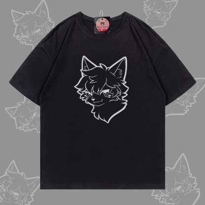 MODAKAWA Cat Boy Grafik-T-Shirt - Black - 5XL - image 1