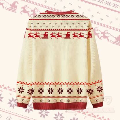 MODAKAWA FROHE WEIHNACHTEN Pullover mit rotem Panda-Motiv - image 2