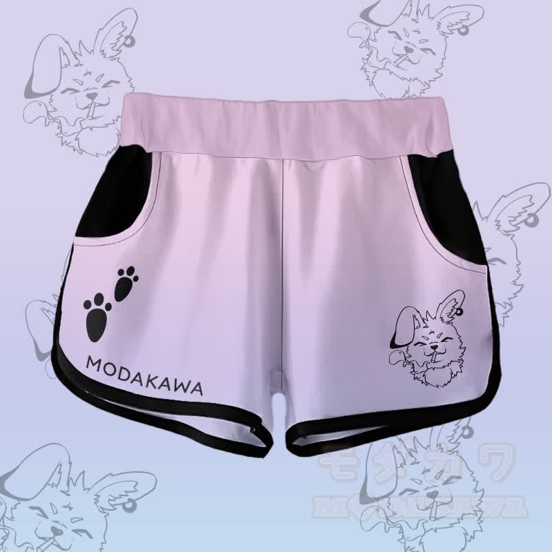 MODAKAWA Nabi Smoking Bunny Gradient Shorts - Lila - 5XL - image 2