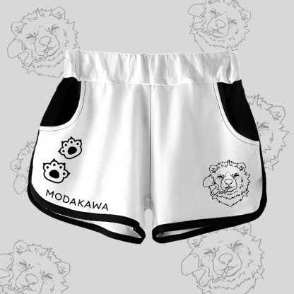 MODAKAWA Smoking Bear Gradient Shorts - White - 5XL - image 3