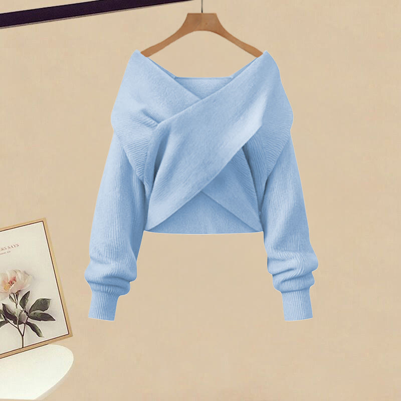 Schwarzes Strickoberteil, Jeans, passendes Outfit - Sweater - XL - image 2