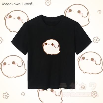 MODAKAWA X gwosti Gwosti Graphic Damen Cropped T-Shirt 92% gekämmte Baumwolle - Schwarz - XL - image 2