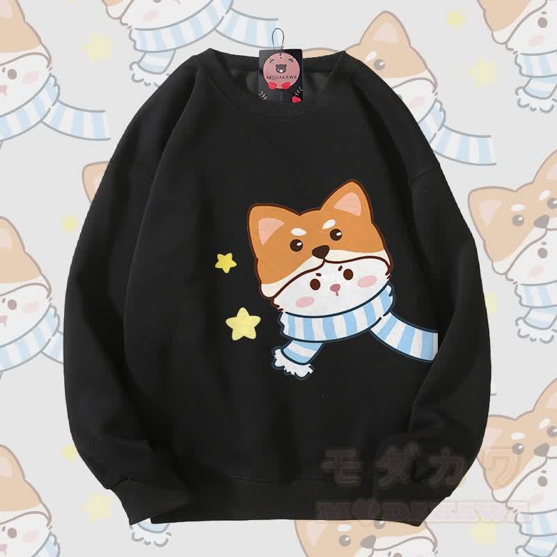 MODAKAWA Schal Katzenmotiv Partner-Sweatshirt Unisex - Schwarz - 5XL - image 4