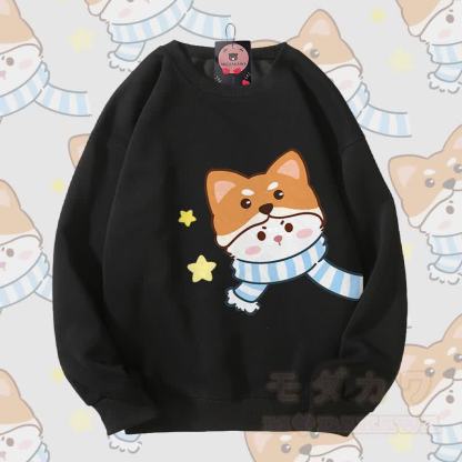 MODAKAWA Schal Katzenmotiv Partner-Sweatshirt Unisex - Schwarz - 5XL - image 4