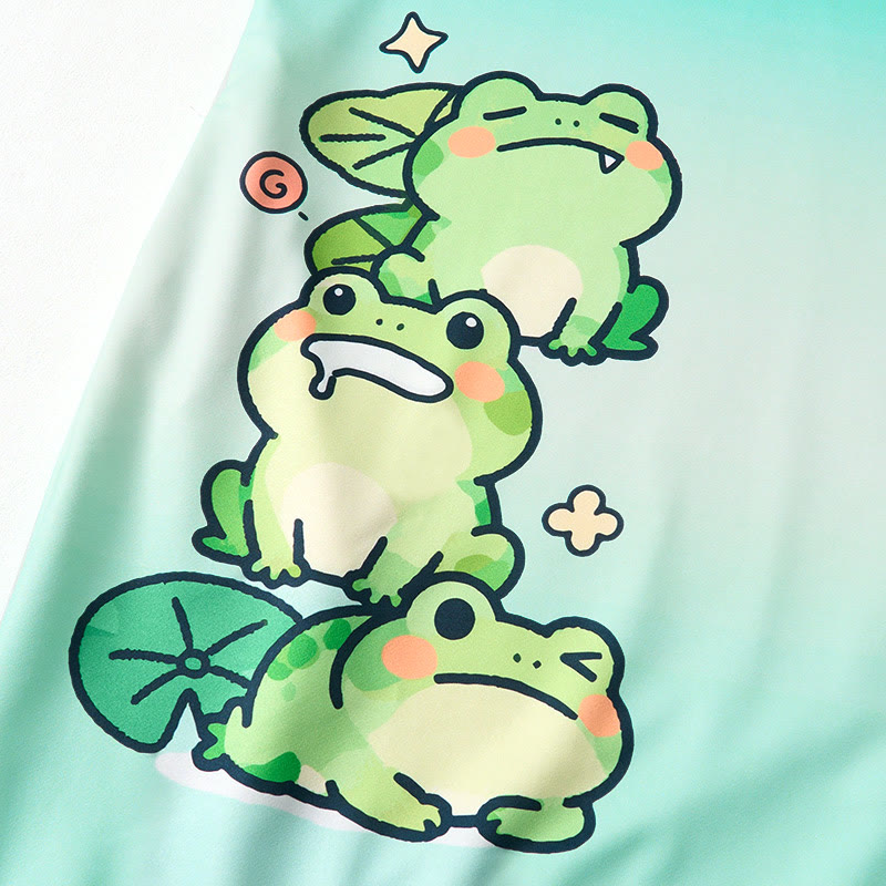 MODAKAWA Kapuzenpulloverkleid mit Farbverlauf und Seitentaschen - image 2