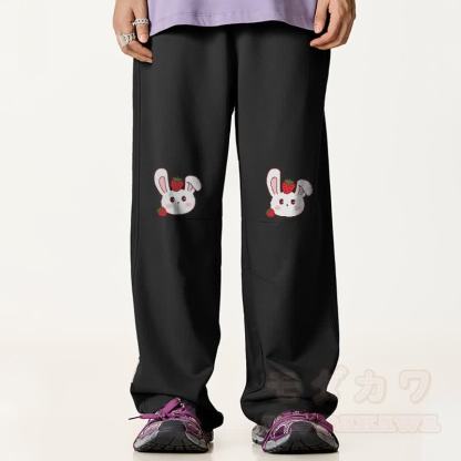 MODAKAWA Erdbeerhasen-Hose mit Kordelzug - image 1