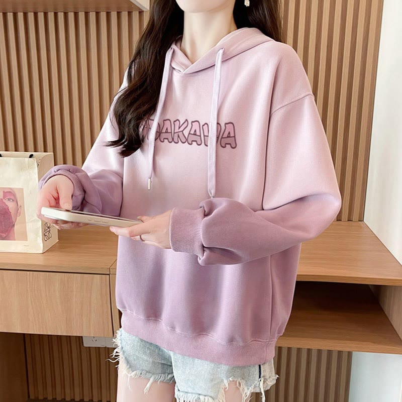 Modakawa Hoodie mit Farbverlauf und Buchstabenprint - image 1